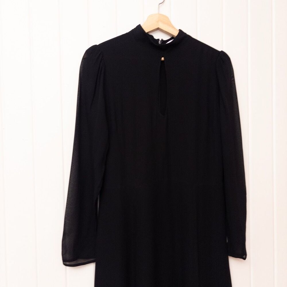 Reformation Castalia Dress Black Size 10 - Picture 3 of 9